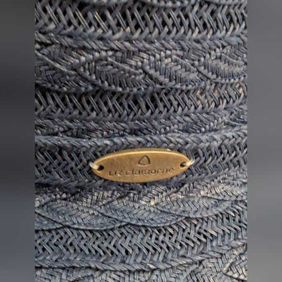 Vintage Liz Claiborne Navy Women's Formal Hat, church Hat, Derby Hat - Picture 7 of 11